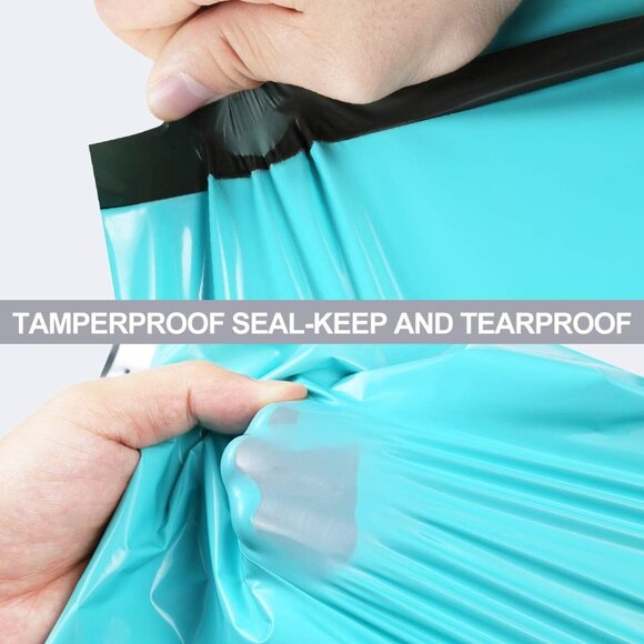 🔥(10) 10x13" Poly Mailing Bags Teal Color Shipping Mailing Envelopes Bags - Picture 3 of 8